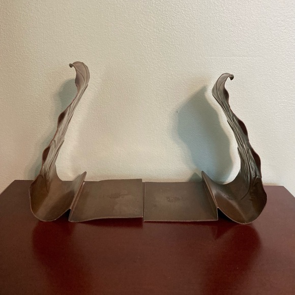 🍀VTG Copper Leaf Bookends Smith Craft Co. Vermont #102 - Picture 5 of 5